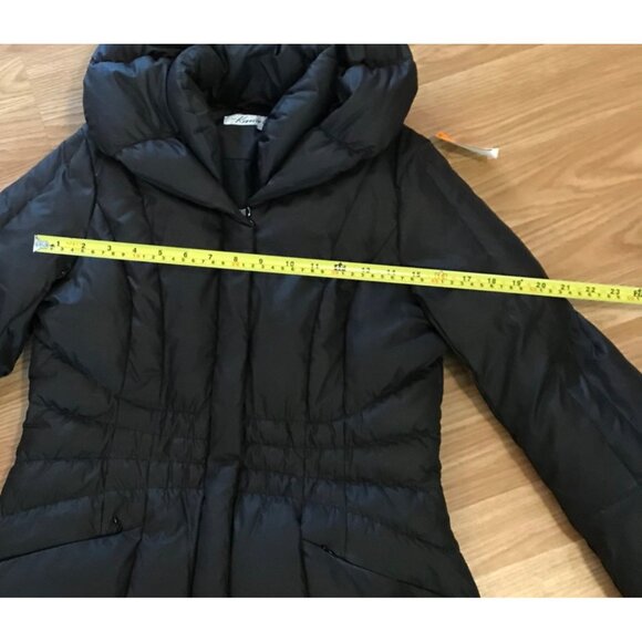 Kenneth Cole Coat Womens Down Hooded Puffer Black Size Small Warm Pockets - Picture 7 of 8